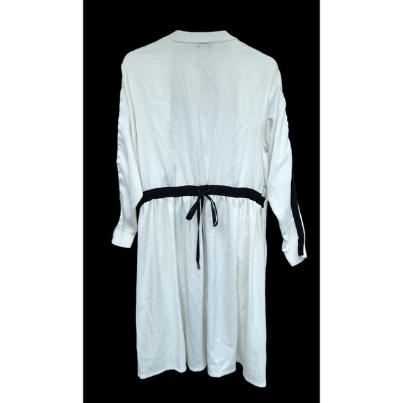 Patrizia Luca Open Front White Knit Long Cardigan O/S - Picture 3 of 4